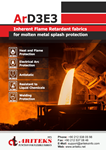 Inherent Flame Retardant fabrics for molten metal splash protection